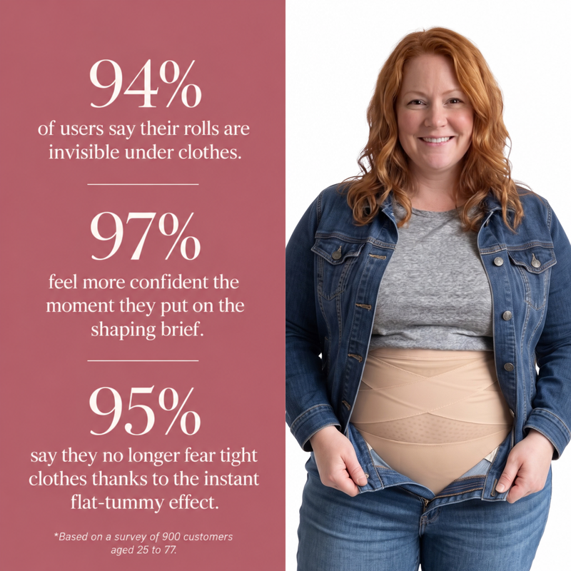 LUMIVE shaping underwear customer survey graphic