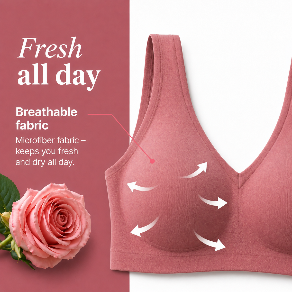 LUMIVE™ CA Premium Seamless Comfort Bra