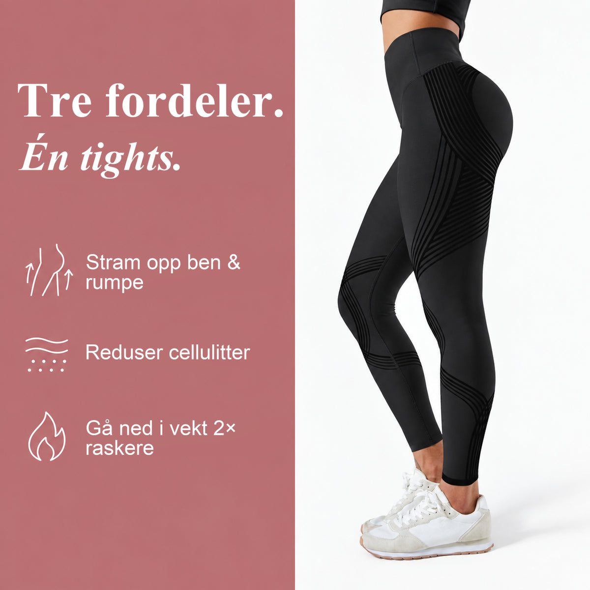 LUMIVE™ 3D-Formende Kompresjonstights