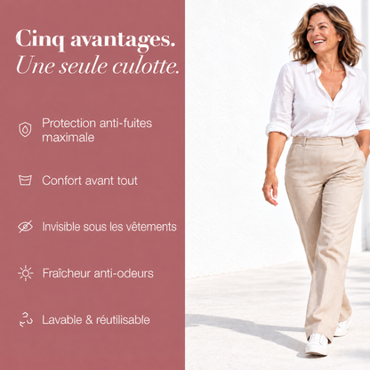 LUMIVE™ Culotte Anti-Fuites Taille Haute à 4 Couches