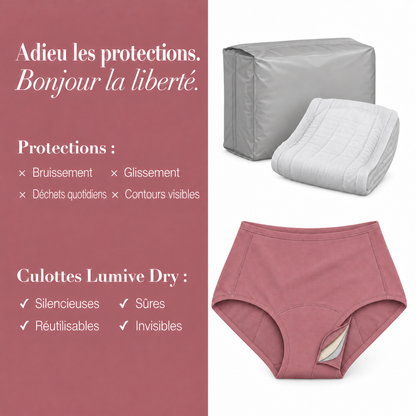 LUMIVE™ Culotte Anti-Fuites Taille Haute à 4 Couches