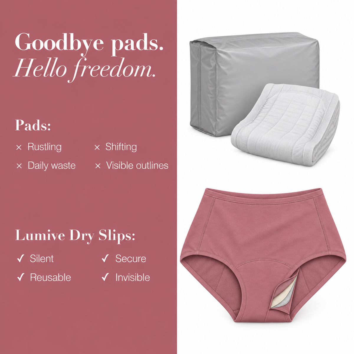 LUMIVE™ US 4-Layer High-Waisted Leakproof Underwear