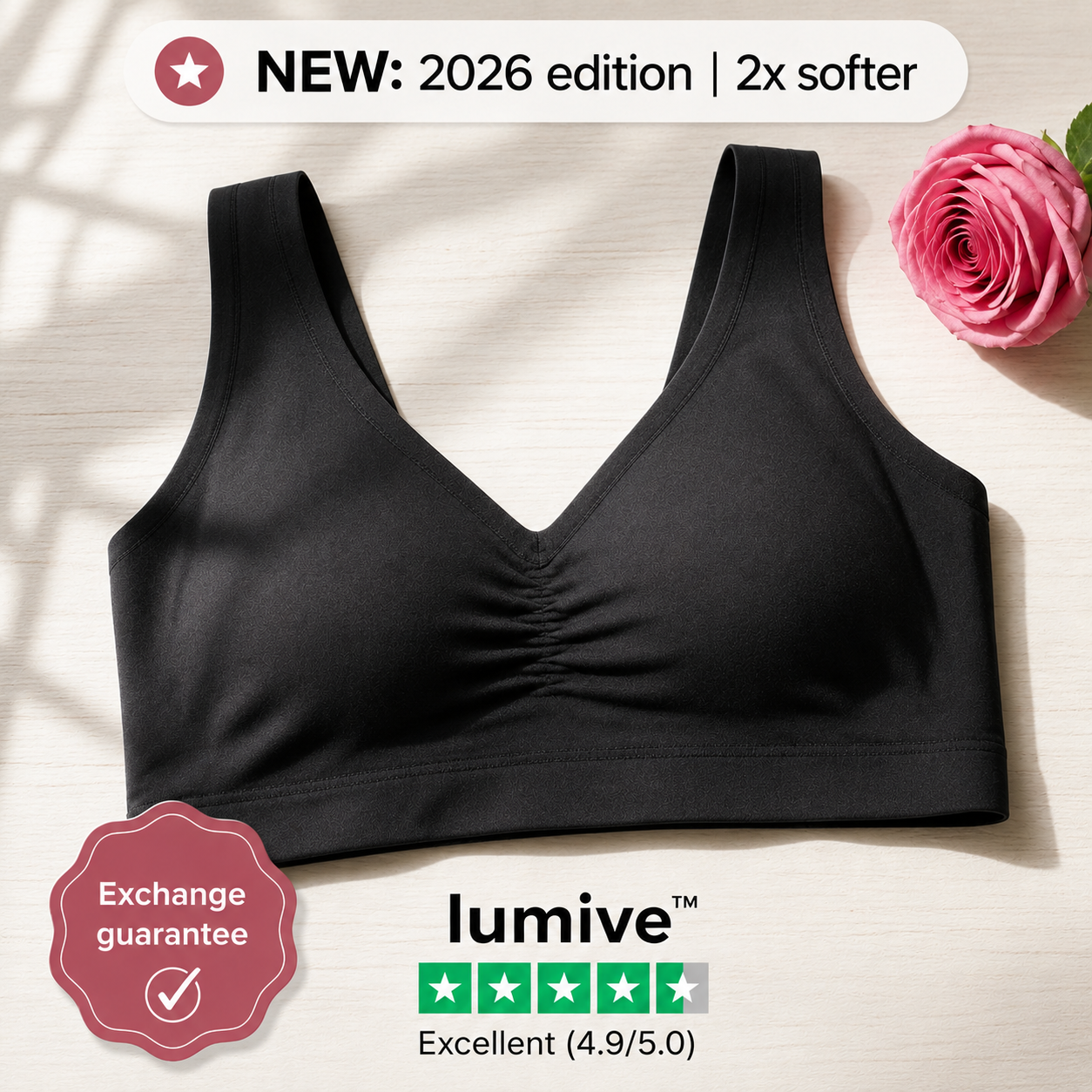LUMIVE Premium Seamless Comfort Bra – new 2026 edition